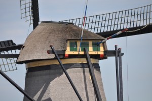 A Close Up of A Wind Mill